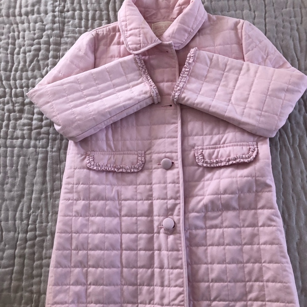 Girls quilted long jacket